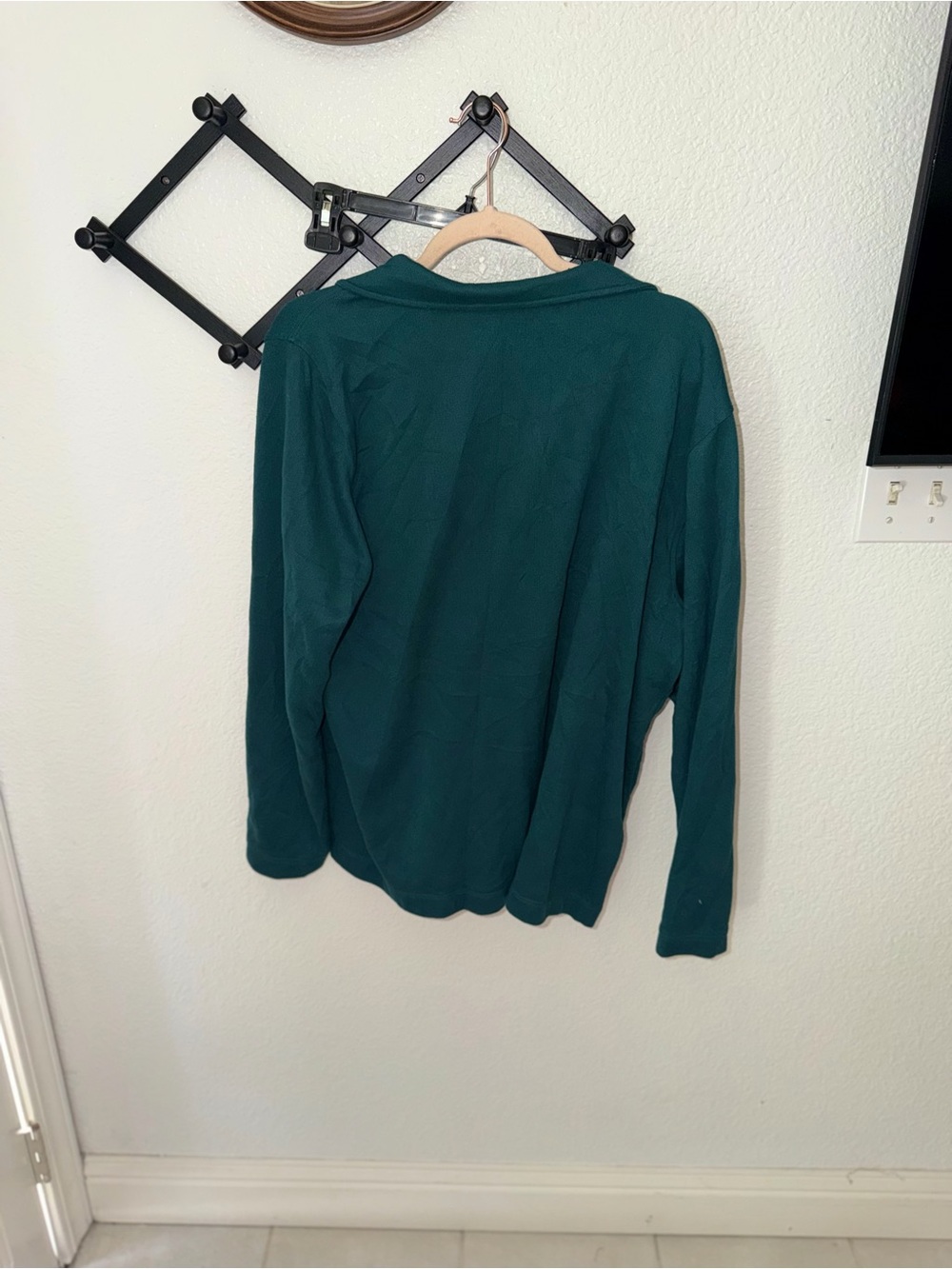 Rhone Mens Quarter Zip Pullover Teal Long Sleeve XXL - Picture 3 of 3